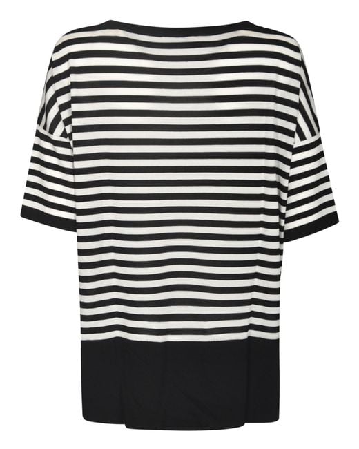 Wild Cashmere Black Striped T-Shirt