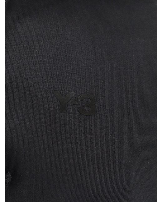 Y-3 Black Cotton And Recycled Polyester Sweatshirt