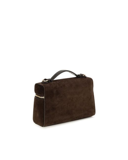 Tory Burch Black Suede Leather Shoulder Bag