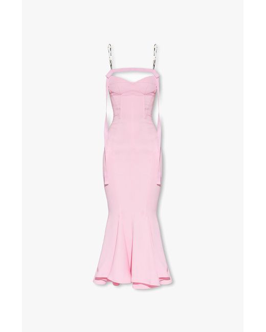 The Attico Pink Beath Dress