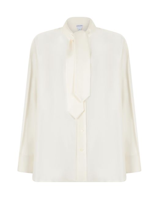 Bottega Veneta White Silk Shirt