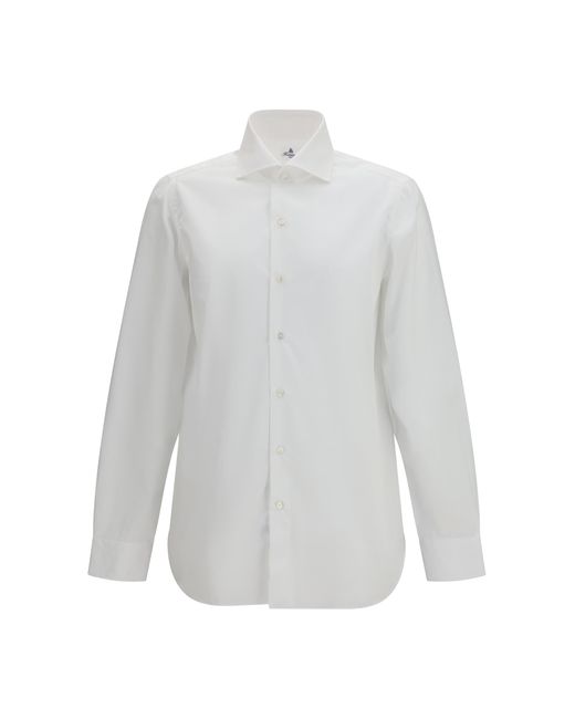 Finamore 1925 White 170 A 2 Tailored Shirt Cotton for men