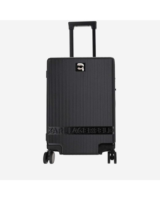 Karl Lagerfeld Black Small Hard Case With Logo