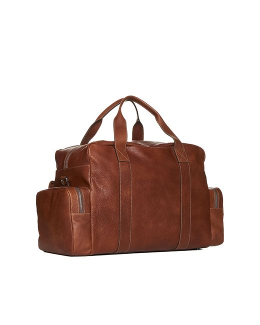 Brunello Cucinelli Brown Copper Suitcase for men