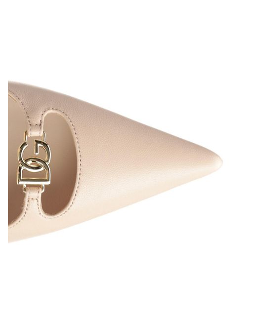 Dolce & Gabbana Natural Slingback