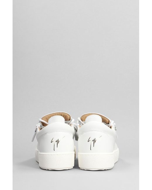 Giuseppe Zanotti Frankie Sneakers In White Leather for Men | Lyst