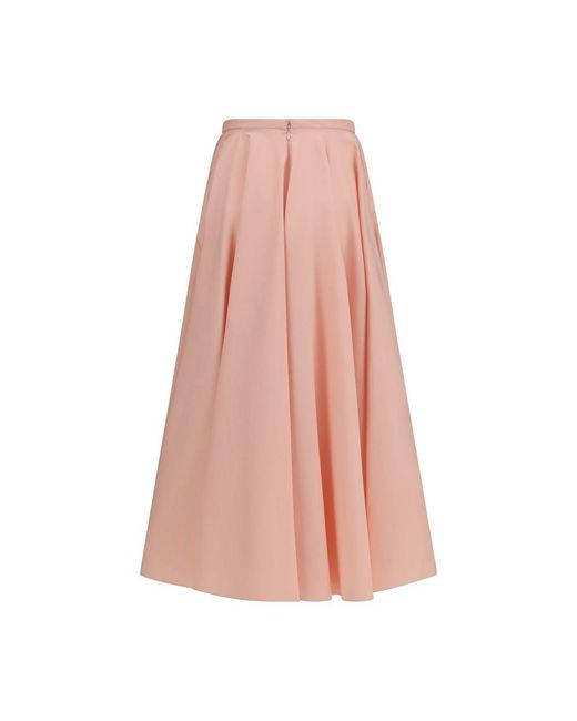 Givenchy Pink Multicolor Cotton Long Skirt