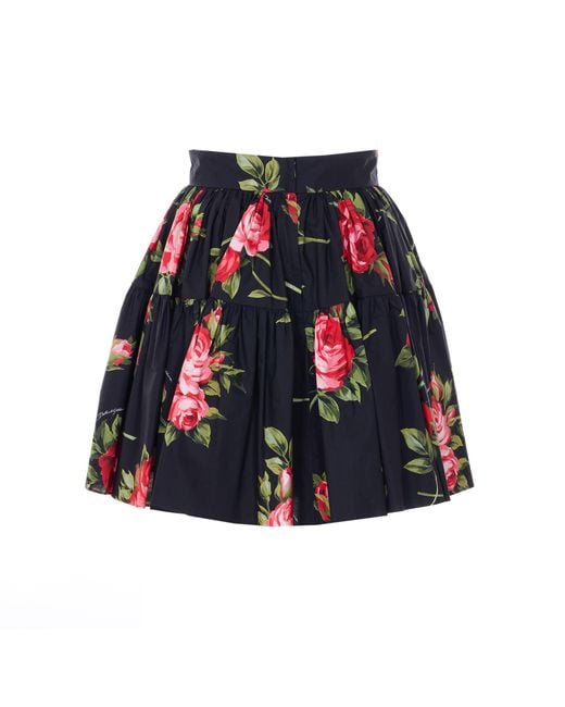 Dolce & Gabbana Red Skirts Cotton