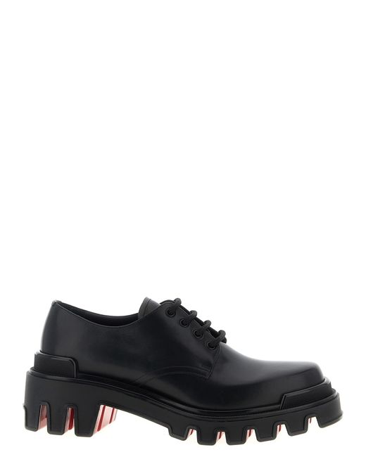 Christian Louboutin Black Trott Dune Lace Up Shoes for men