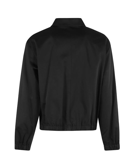 AMI Black Adc Zipped Jacket for men