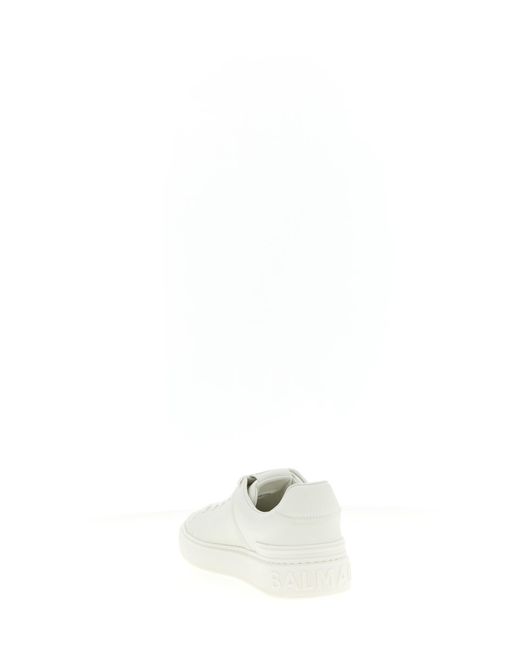 Balmain White 'B-Cout' Sneakers for men