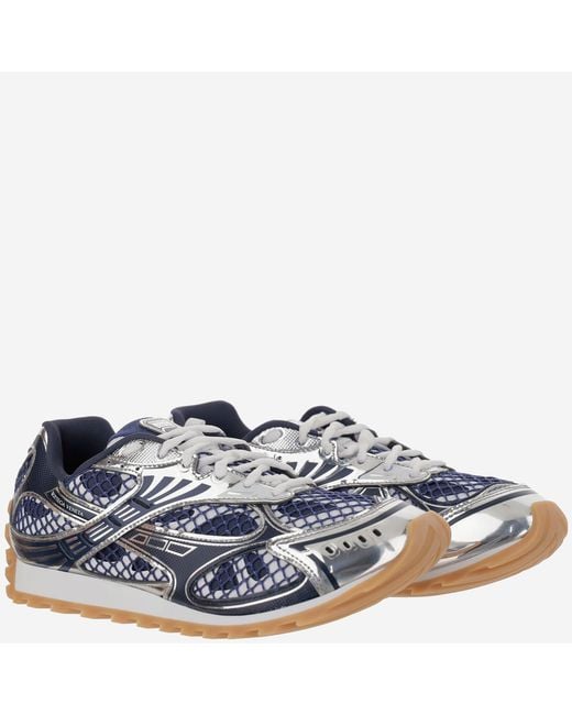 Bottega Veneta Blue Sneakers Orbit Polyurethane Trainers for men
