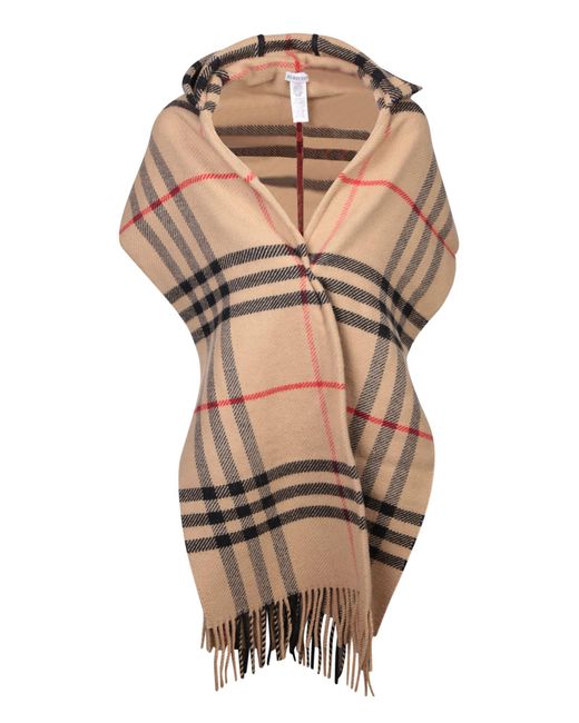 Burberry Scarves in Natural | Lyst UK