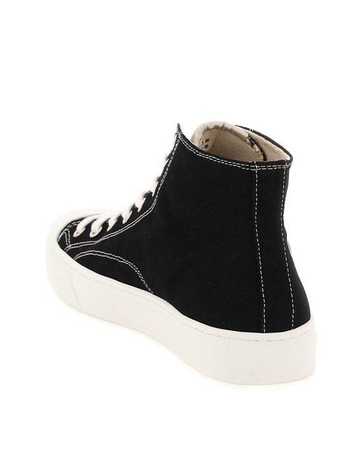 Vivienne Westwood Black Plimsoll High Top Canvas Sneakers