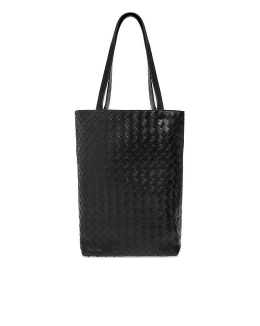 Bottega Veneta Black 'classic Intrecciato' Shopper Bag