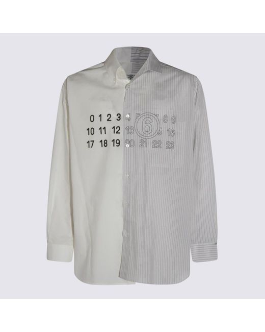 MM6 by Maison Martin Margiela Gray Cotton Shirt for men
