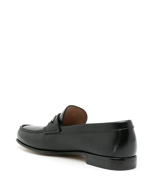 Ferragamo Black Ferragamo Mathias Slip-On Loafers for men