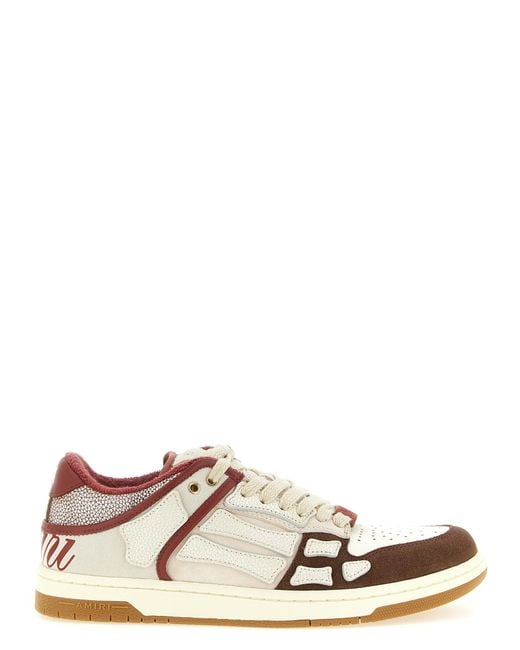 Amiri White 'Xl Skel Top Low' Sneakers for men