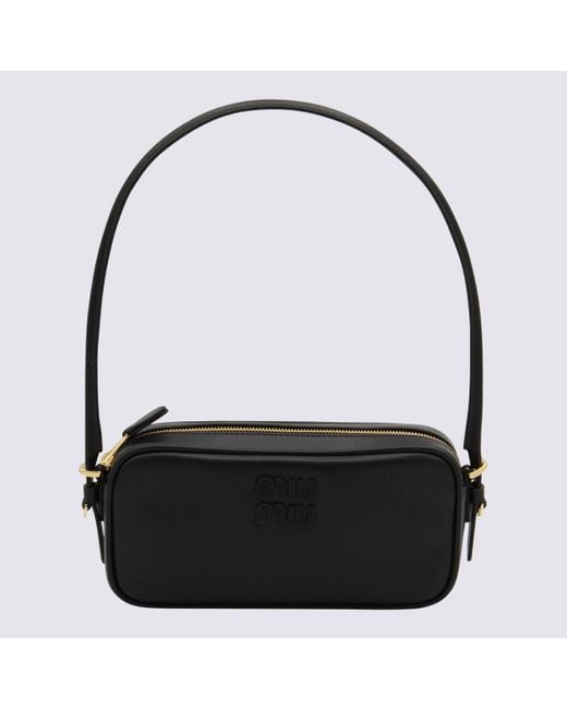 Miu Miu Black Leather Mini Bag