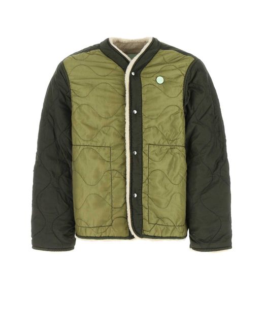 OAMC Green Two-Tone Nylon Jacket for men