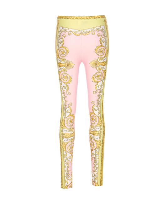 Versace Metallic Trousers Polyamide