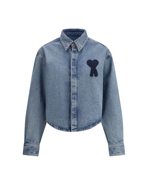 AMI Blue Adc Denim Jacket