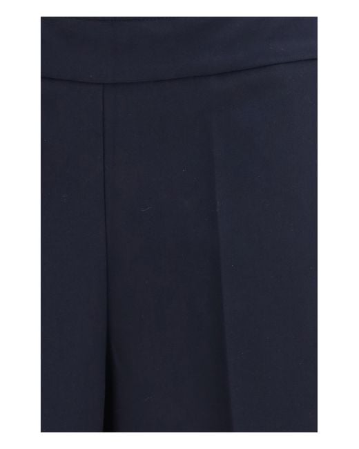 Avenue Montaigne Blue Grace Tropical Pants Polyester; Viscose; Elastane