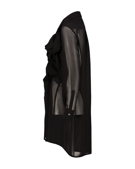 Comme des Garçons Black Shirt With Frontal Detail