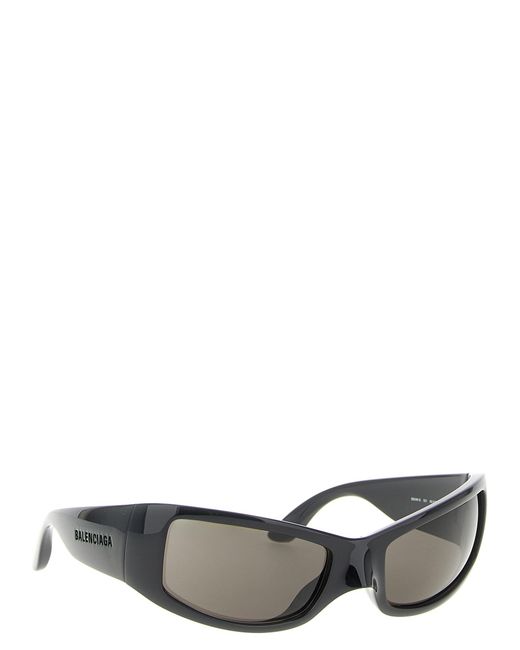 Balenciaga Brown 'Raven Cat' Sunglasses for men