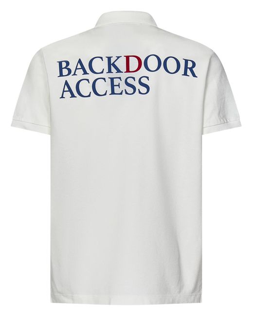 DSquared² White Backdoor Access Tennis Fit Polo Shirt for men