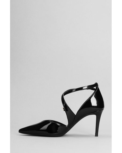 michael kors black leather pumps