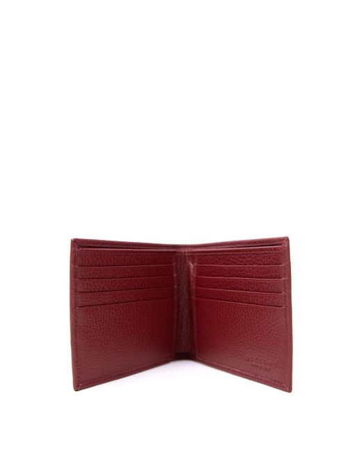 Orciani Red Leather Wallet for men