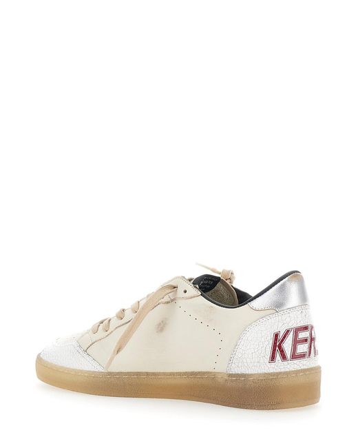 Golden Goose Deluxe Brand White Sneakers Ballstar Leather Ovine Trainers for men