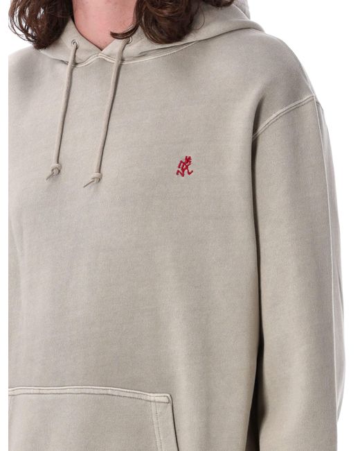 Gramicci Gray One Point Hoodie for men