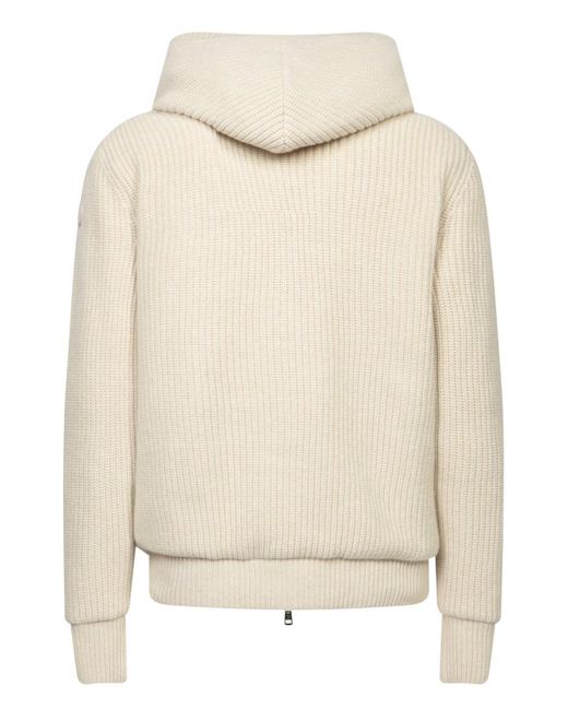 Moncler Natural Reversible Padded Hoodie for men