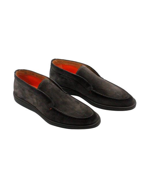 Santoni Brown Desert Boot Shoe for men