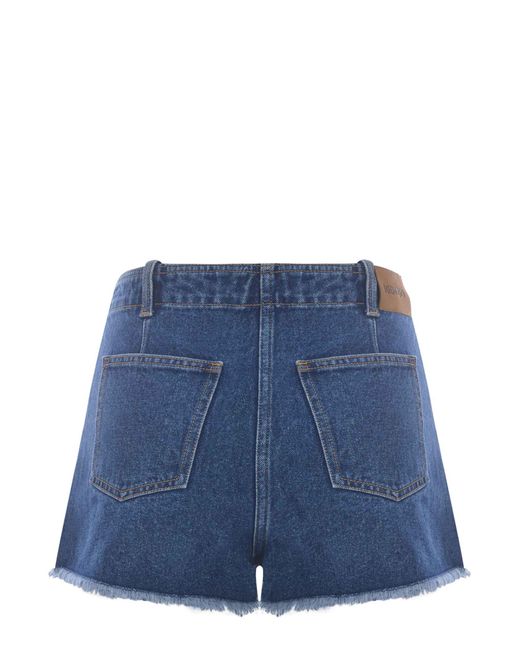 KENZO Denim Shorts In Di Cotone in Denim (Blue) | Lyst