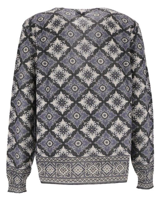 Etro Gray Sweaters for men
