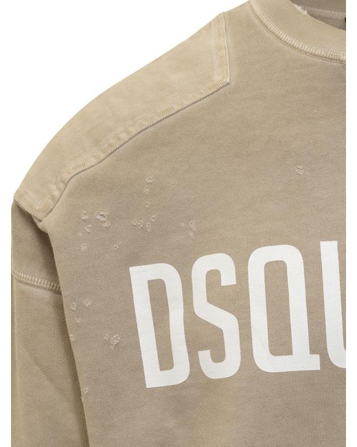 DSquared² Black Sweatshirt With Logo for men