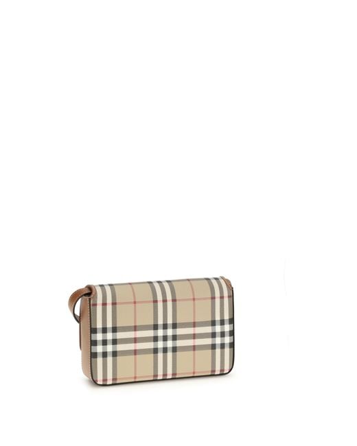 Burberry White Hampshire Mini Shoulder Bag Wallet