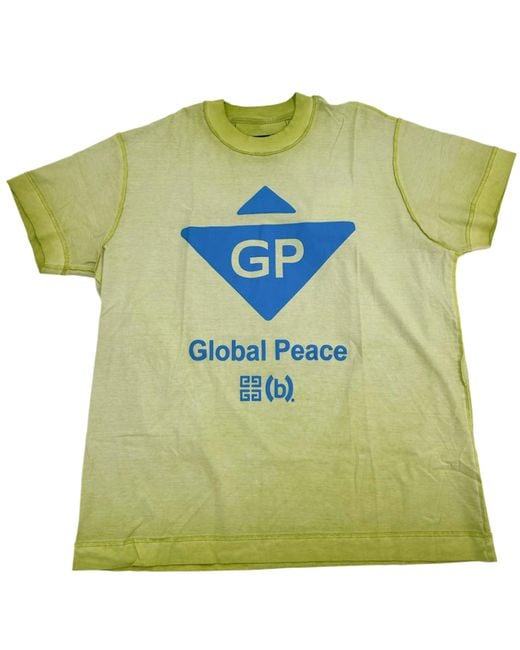 Givenchy Green Citrus Oversized Fit T-Shirt for men