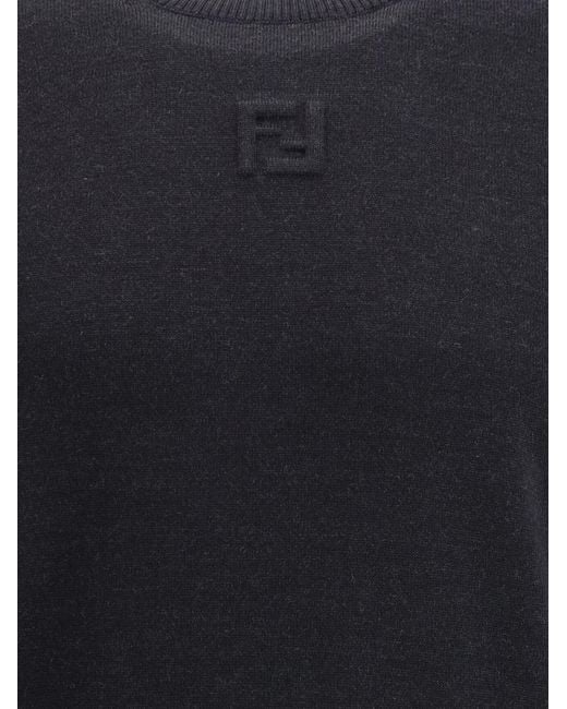 Fendi Blue Pullover for men