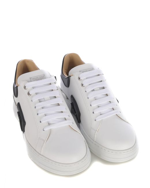 Philipp Plein White Sneakers "phantom" for men