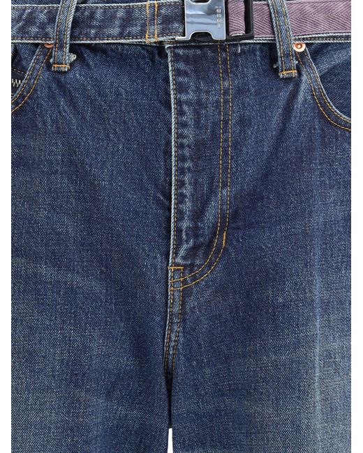 Sacai Blue Denim Pants for men