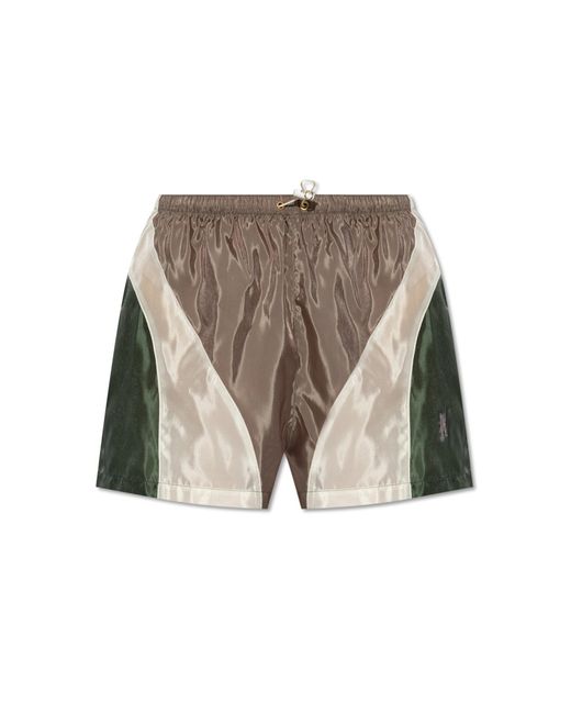 Palm Angels Multicolor Shorts With Logo