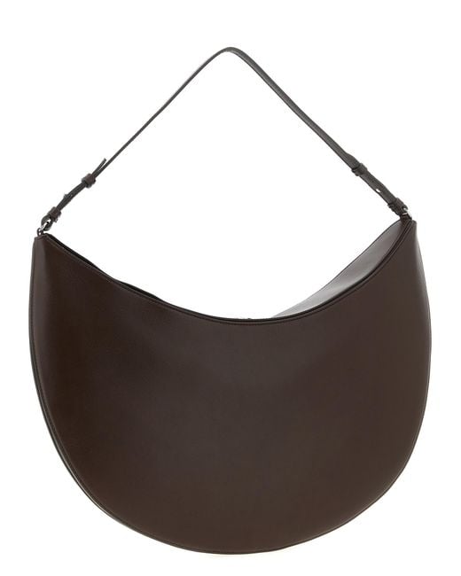 Jacquemus Brown Le Sac Ovalo Shoulder Bag Calfskin Leather (Bos Taurus)