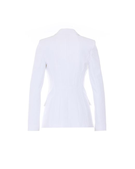 Elisabetta Franchi White Jackets Polyester