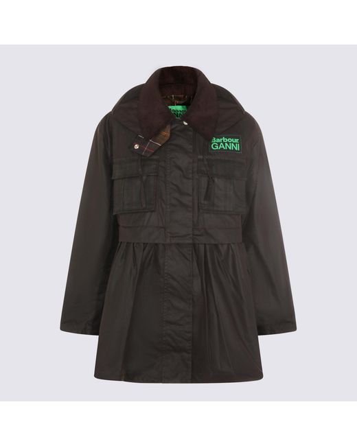 BARBOUR X GANNI Black Jackets _100 Co