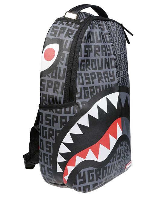 Sprayground Split Infinity Check Backpack in Gray for Men | Lyst
