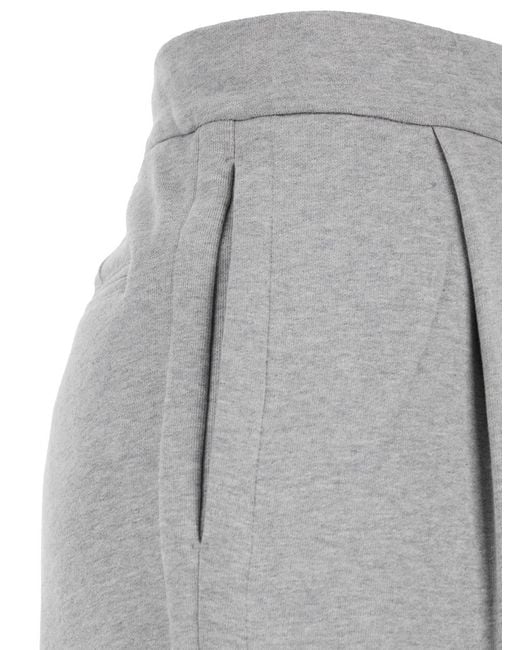Dries Van Noten Gray Sweatpants Fabric Cotton Trousers